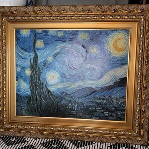 27.5”X23” print of Van Gogh’s “Starry Night”